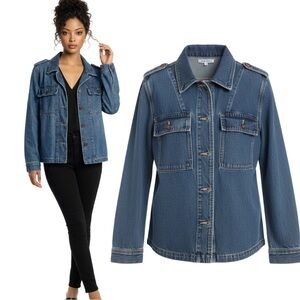 Dear John Anthropologie Jean Jacket